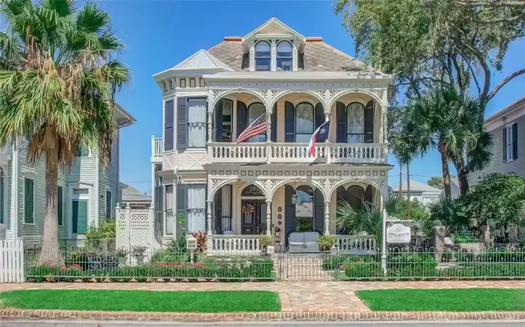 One Of The Most Photographed Victorians Of Galveston, TX Built In 1887