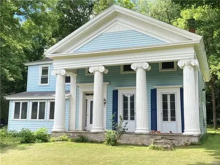 New York Greek Revival 5 Bedroom On 1.2 Acre Lot Needing Restoration Lists For Just $67,900!