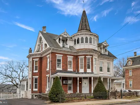 1880 PA Brick Victorian With Unique 3 Story Turret & 6 Bedrooms Lists At $339,900!
