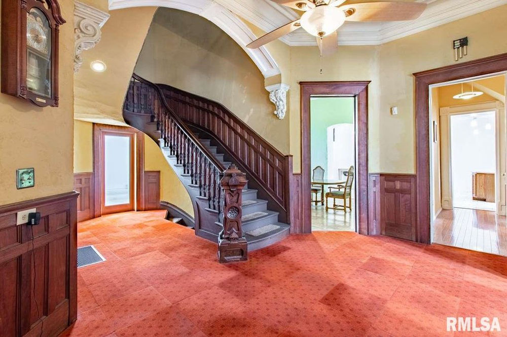 Sold! 7,000 Sq Foot 1877 Peoria Illinois Wheeler Mansion With Ornate