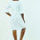 Thumbnail: Milla: Pure Linen Bell Shaped boat neck box pleat linen dress