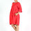 Thumbnail: Milla: Pure Linen Bell Shaped boat neck box pleat linen dress