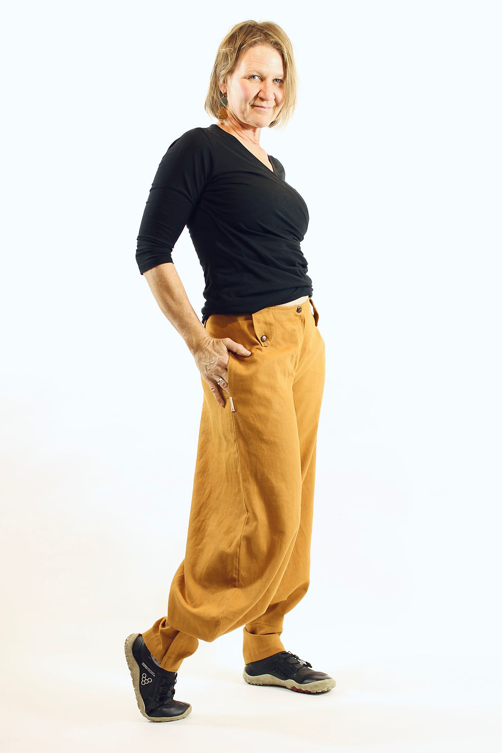 Thumbnail: Subo: Japanese style Workman's pants in Rami/Linen Blend