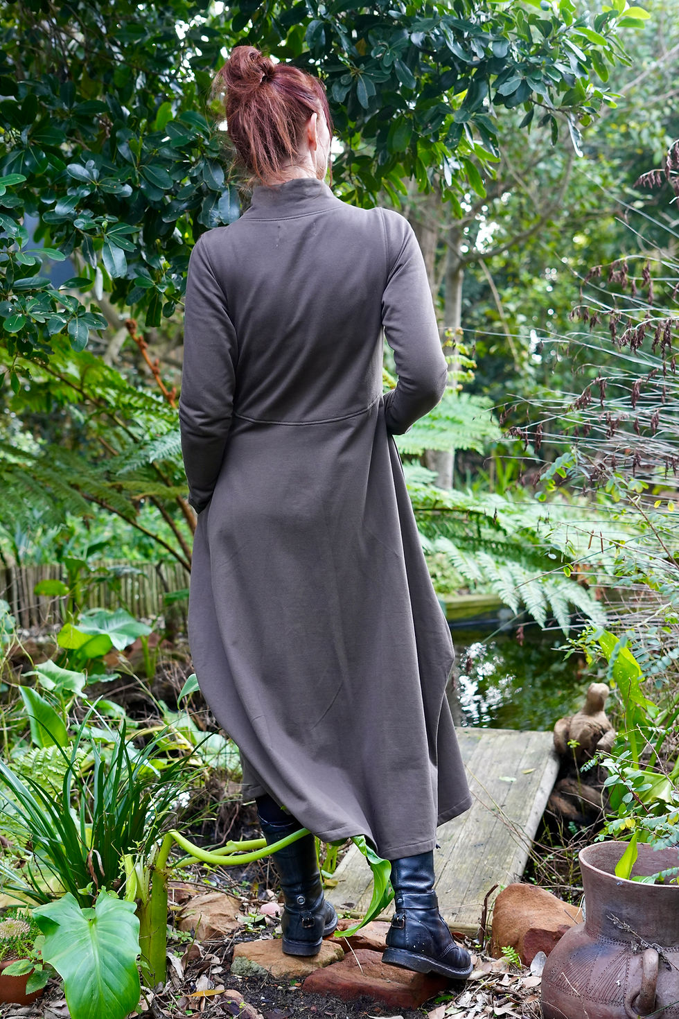 Thumbnail: Ella: Long sleeve Cotton Fleece dress