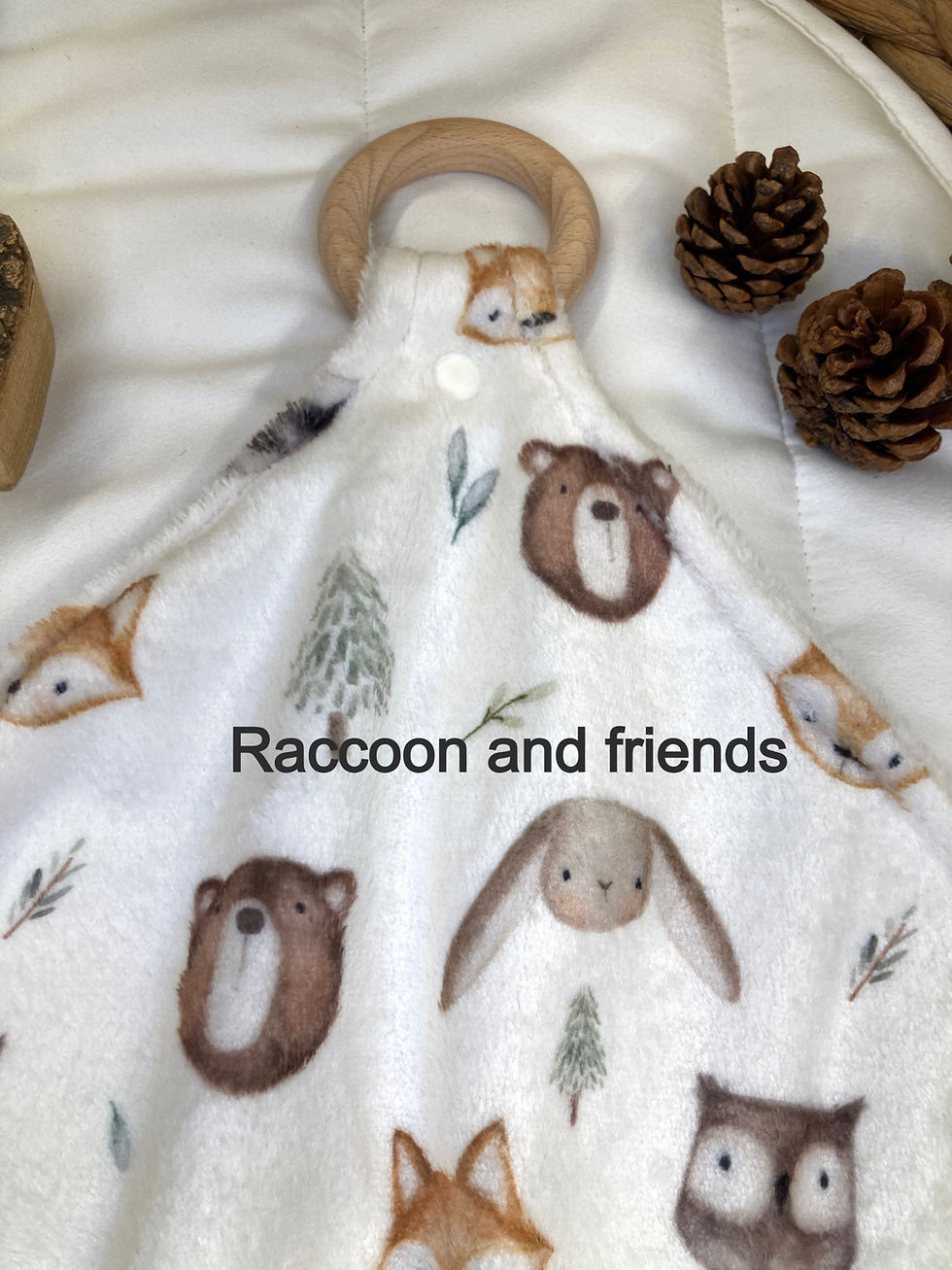 Thumbnail: Personalised Lovey with teether
