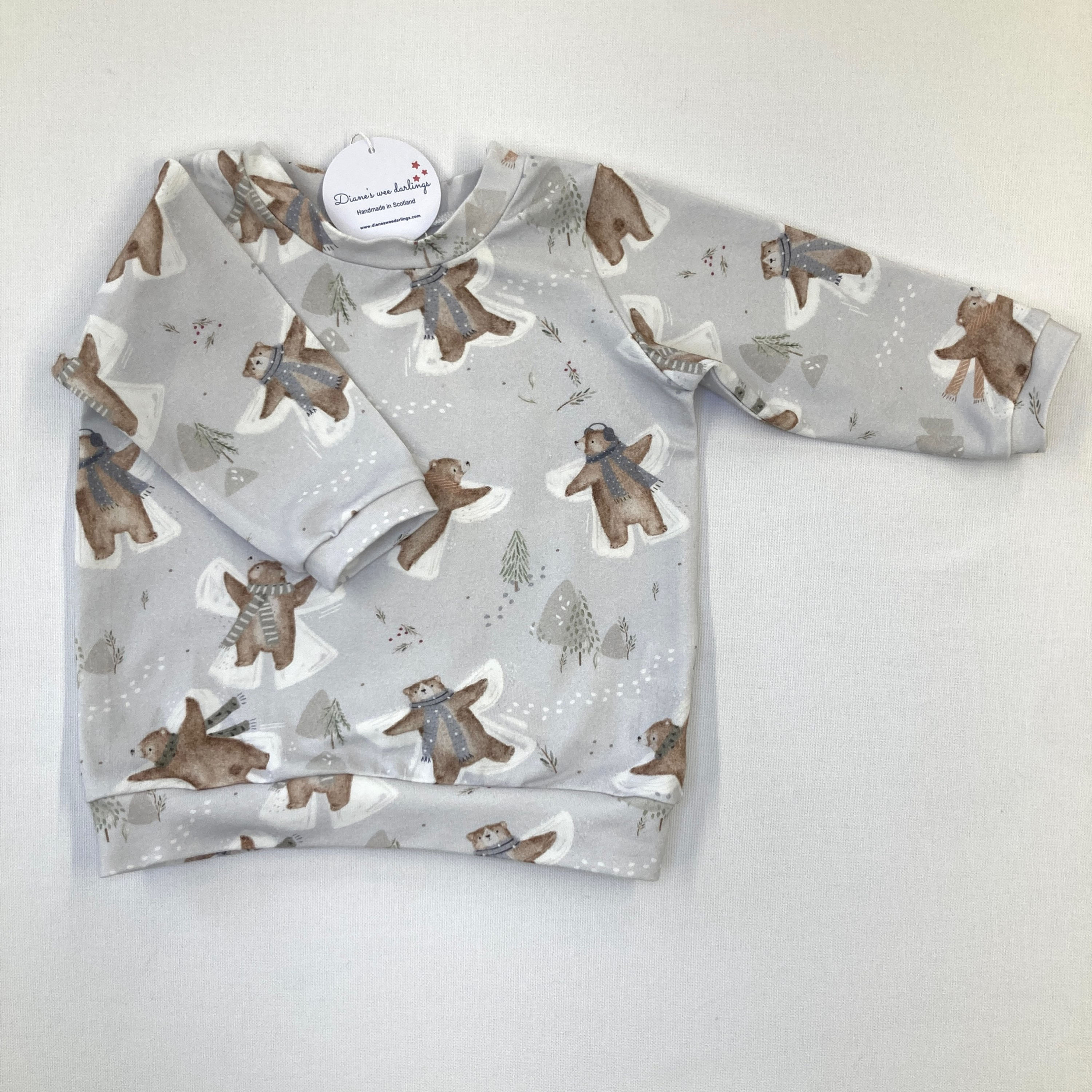 Snow angel bear top 