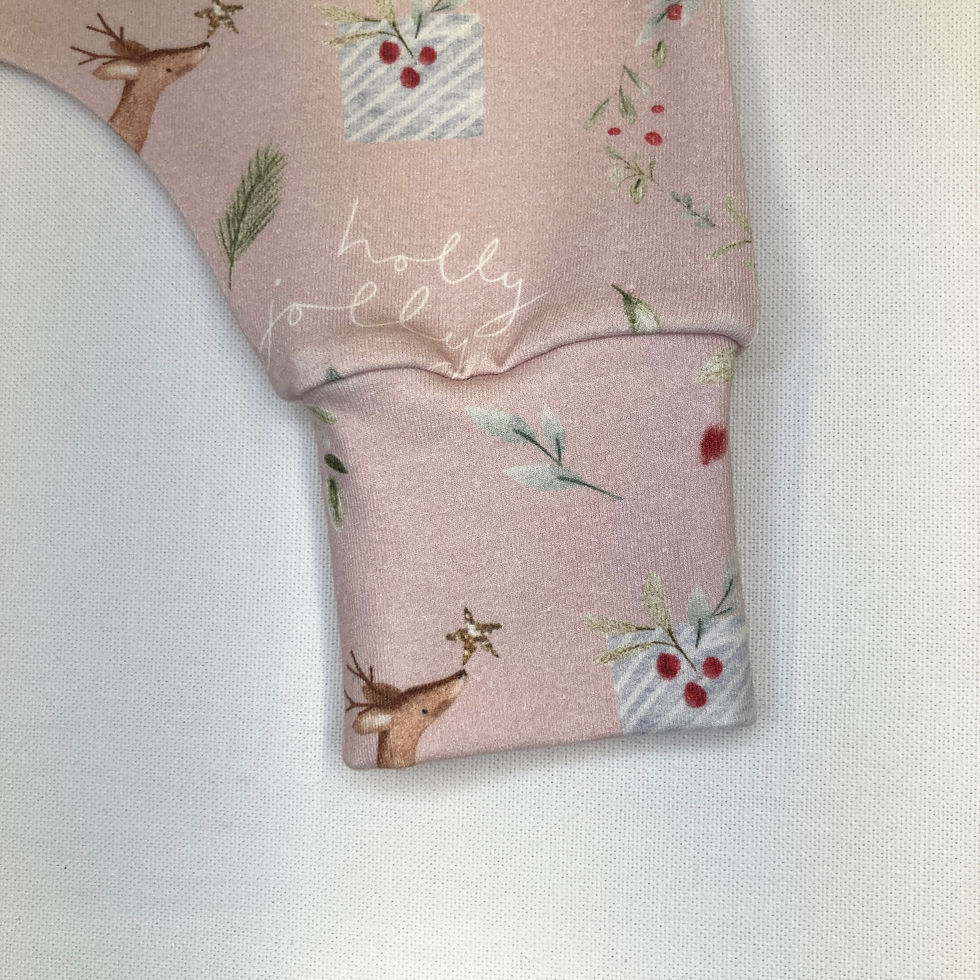 Thumbnail: Holly jolly pink romper 