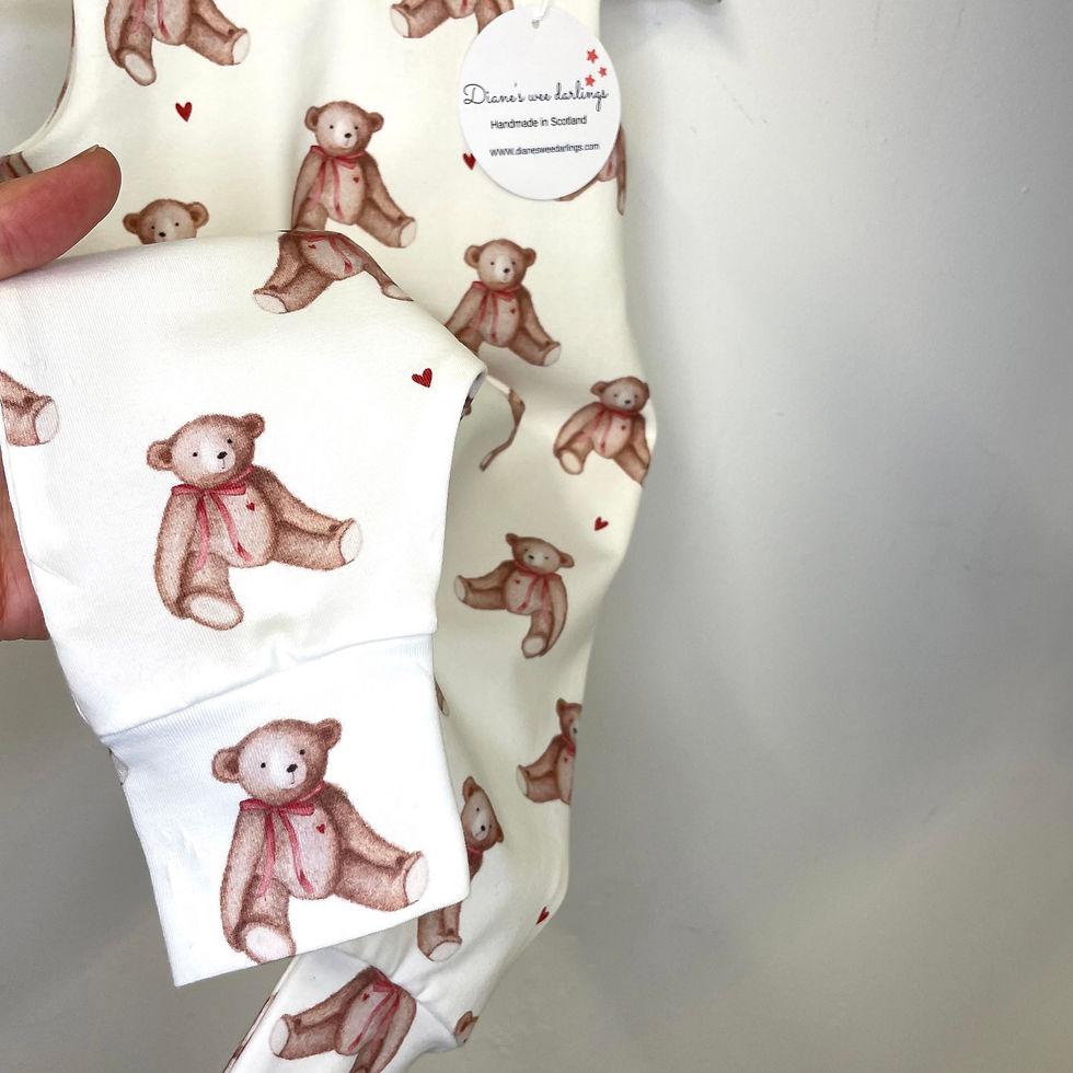Thumbnail: Bear love organic romper 
