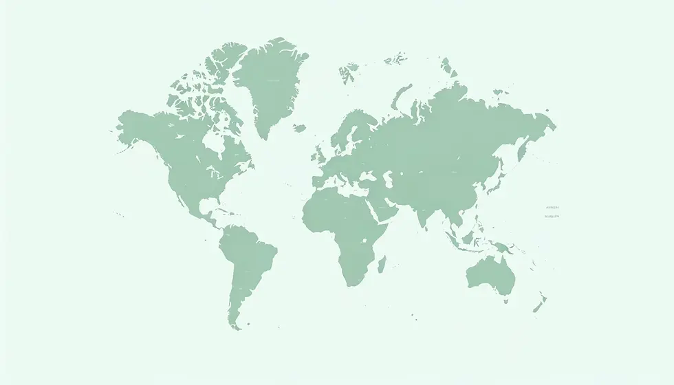 DALL·E 2024-05-25 17.11.17 - A simple, plain world map in a light shade of green, with no