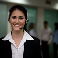 Generic photo of woman with a headset on