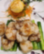 黑松露炒带子 Fried Scallops in black truffle sauce