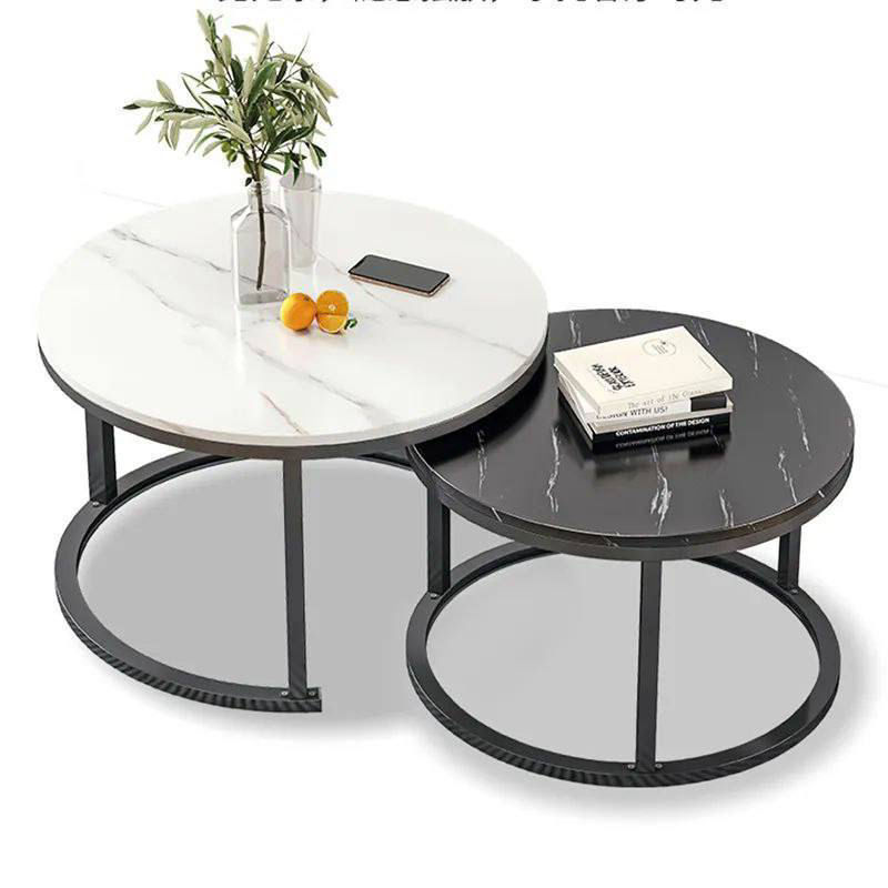 Thumbnail: 2-in-1 Faux Marble Top Center Table  