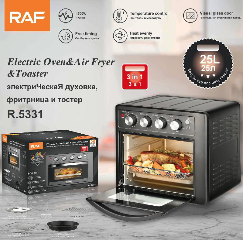 RAF 25L Electric Oven, Air Fryer & Toaster (3-in-1)  