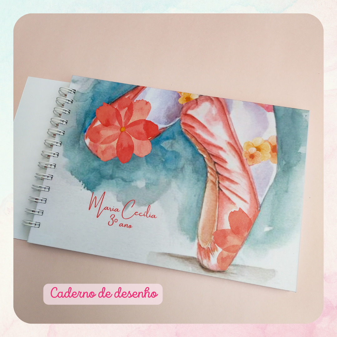 Caderno de Desenho Balé