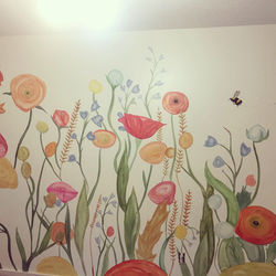 Nursery Flower Mural