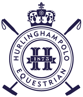 HPE logo, Hurlingham Polo Equestrian Logo. Letter H with two mallets crossing each other and the crown.