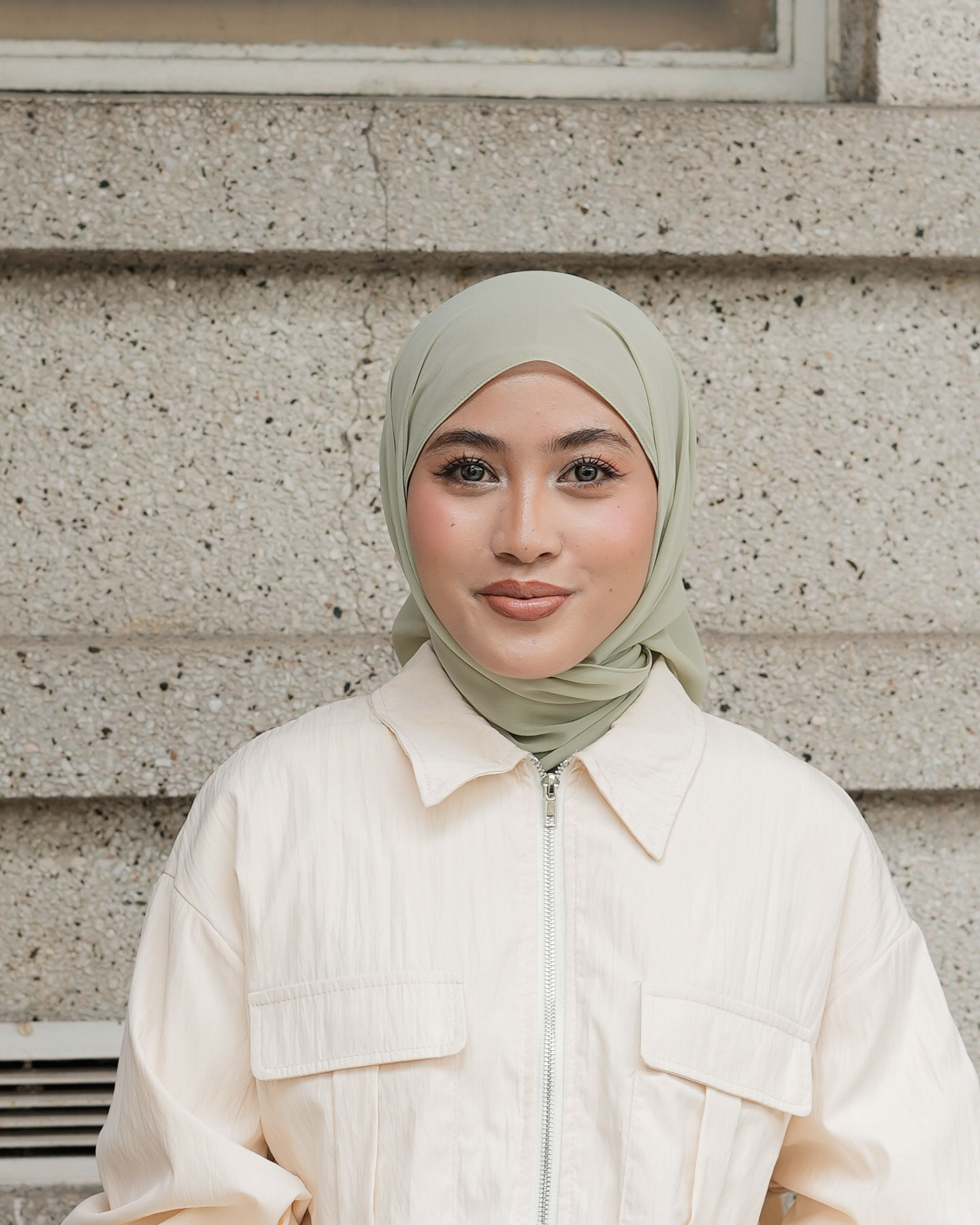 Ayu Bawal Shawl In Dusty Sage