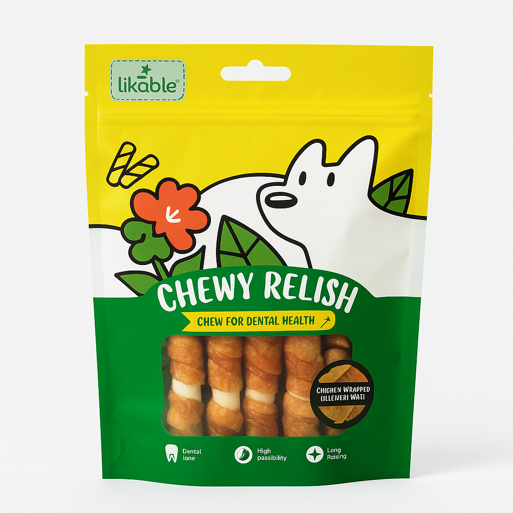 Chewy Relish – Chicken Wrapped Cowhide Twist