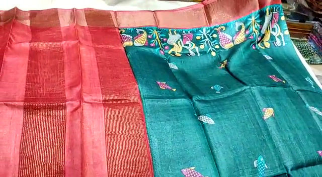 Thumbnail: Bishnupuri Tasar zarri border.