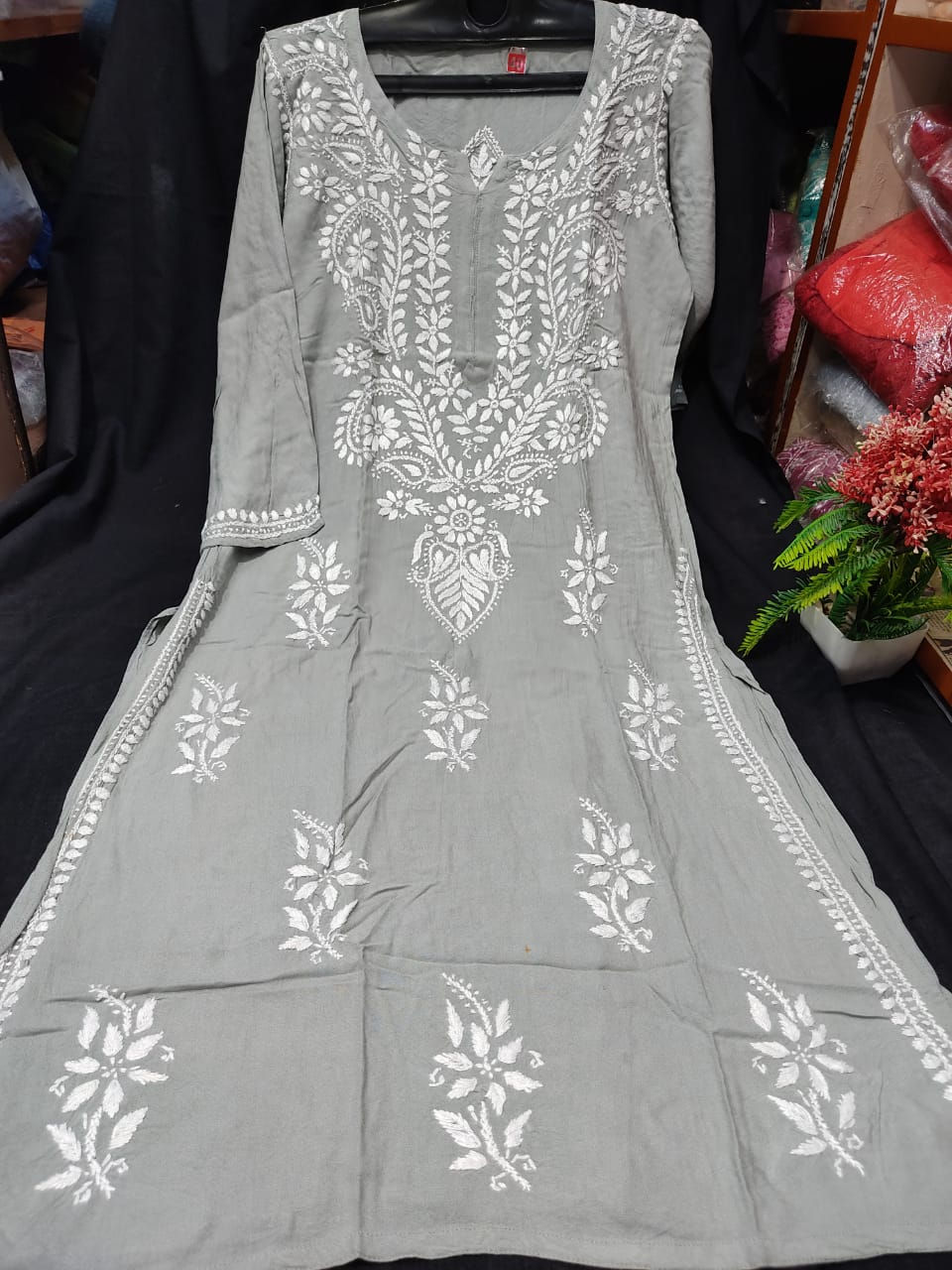 Thumbnail: Heavy embroidered chikankari kurtis