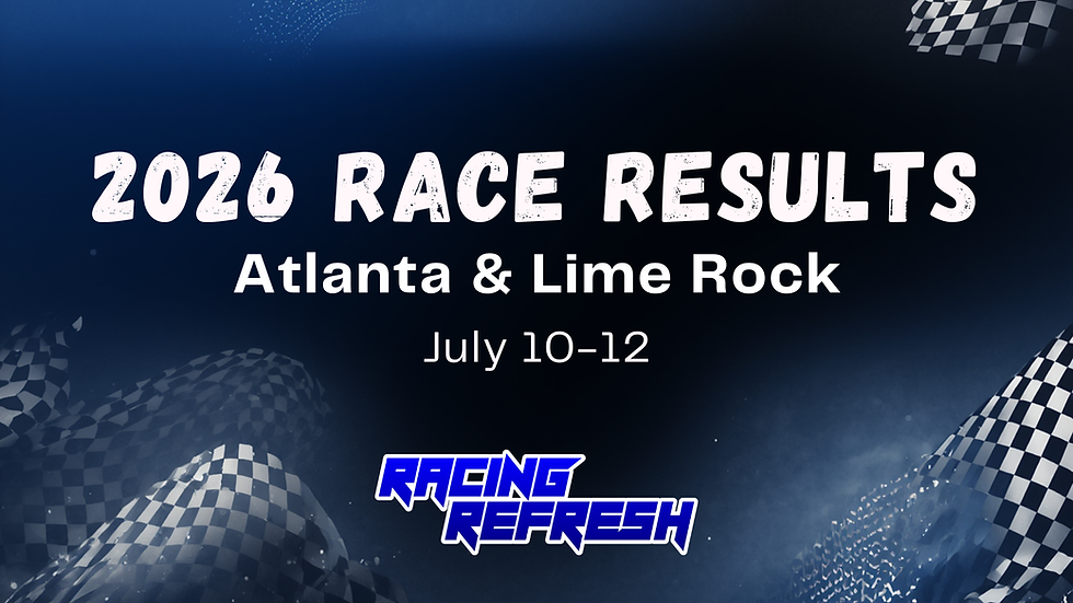 2026 Atlanta & Lime Rock Race Results