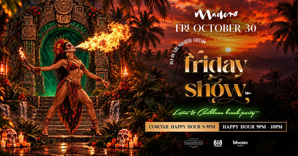 Friday Show Latin & Caribbean Party Dia de Los Muertos