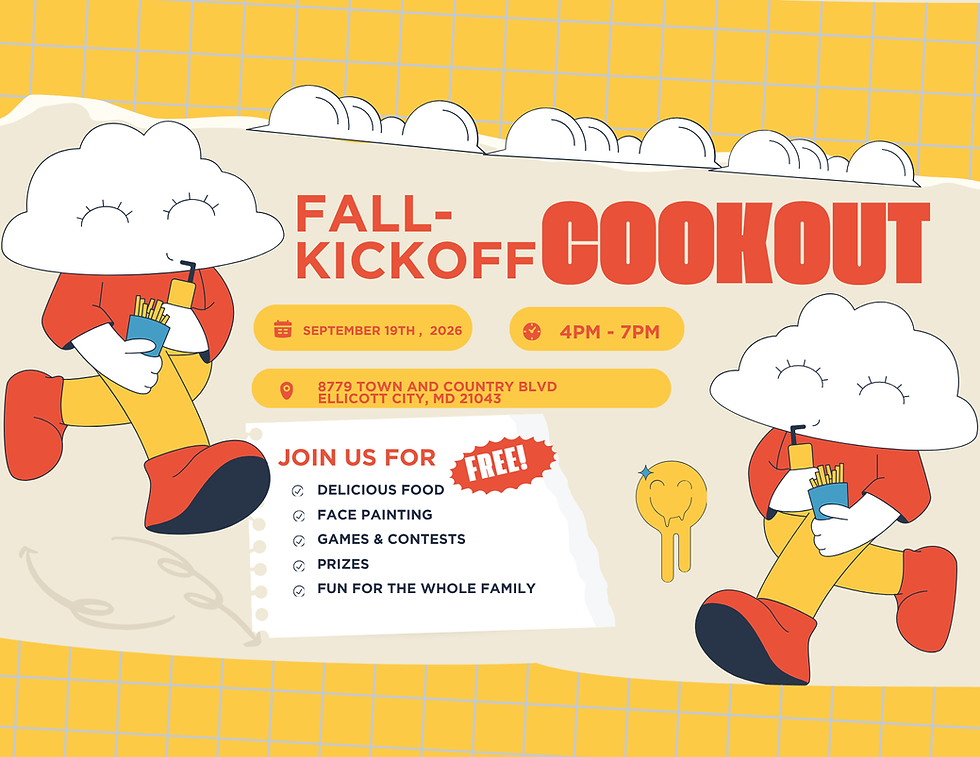 FALL- KICKOFF COOKOUT