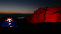 An audiovisual show in Masada