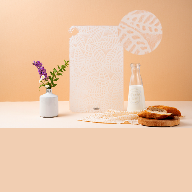 Thumbnail: Korean Madelen Handmade Korean Paper Chopping Board Flower and Grass Series-Large