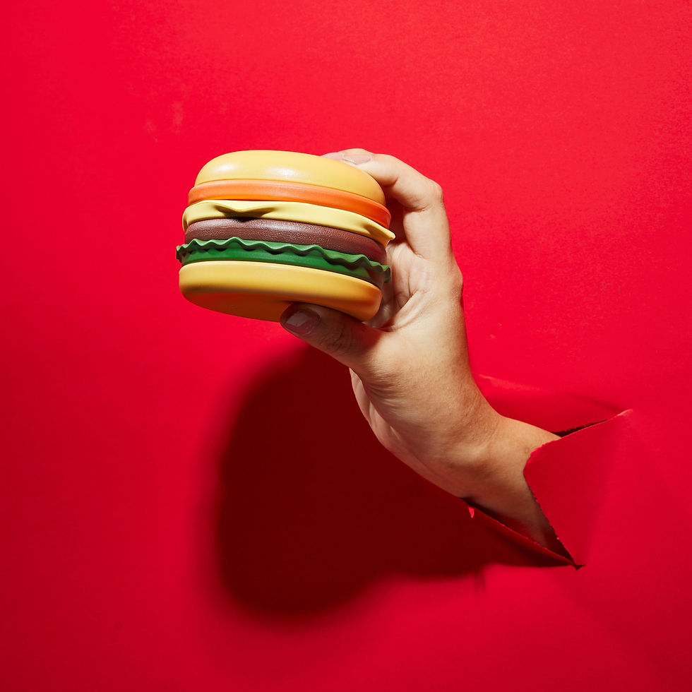 縮圖：The Burger Coaster 漢堡造型杯墊組 6件套組