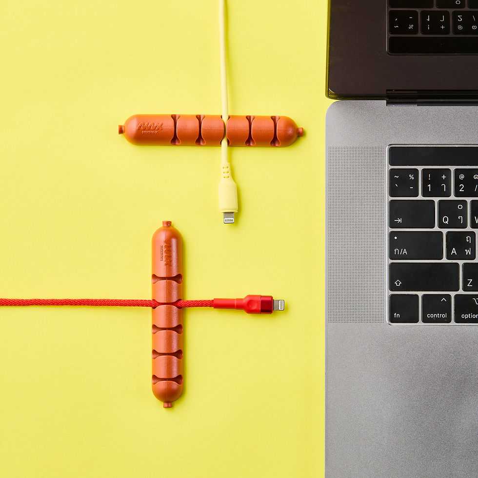 縮圖：Hotdog Cable Organizer 熱狗香腸造型集線器2入組