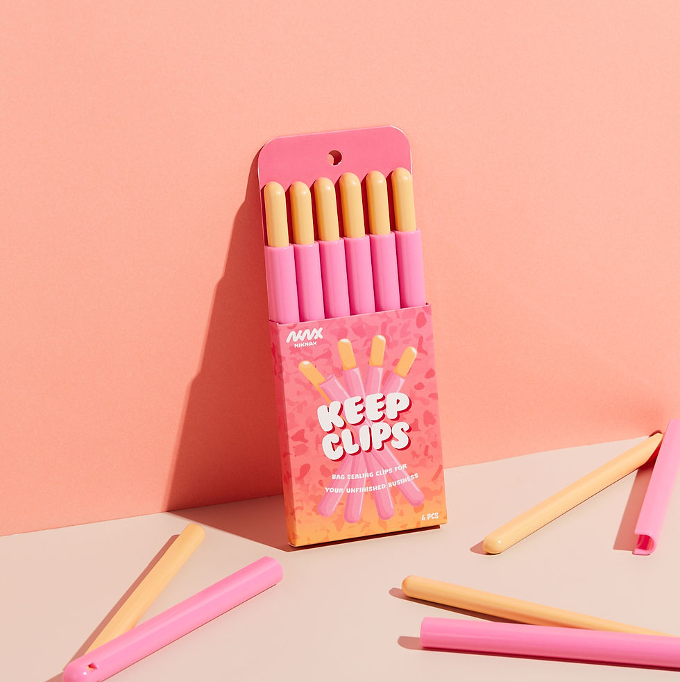 縮圖：Keep Clips 巧克力棒造型多用途密封棒
