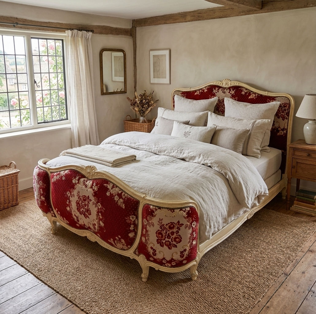 Kingsize Antique Demi Corbeille Bed UP102