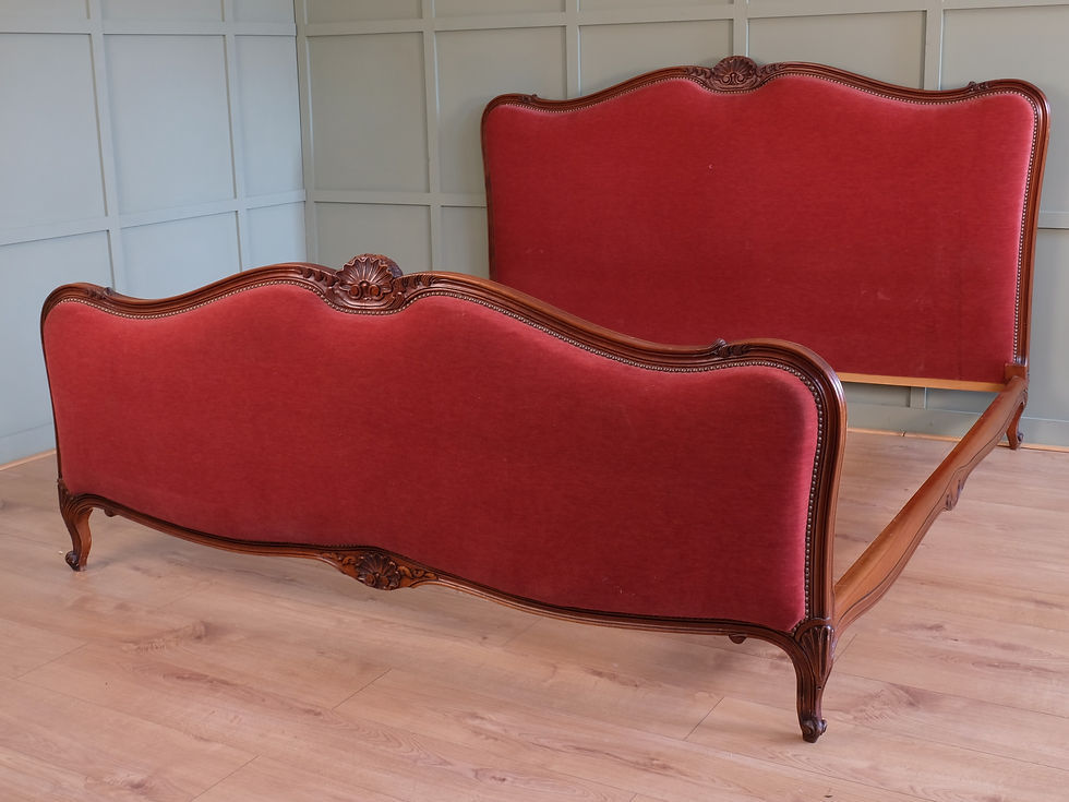 Super King Antique French Upholstered Bed