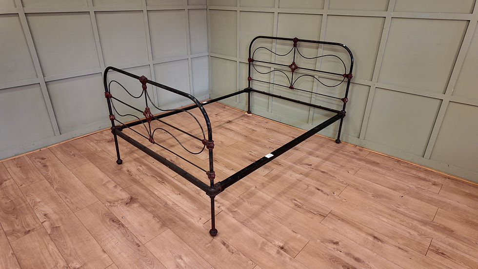 Thumbnail: Double Antique Irish Cottage Bed OM 259