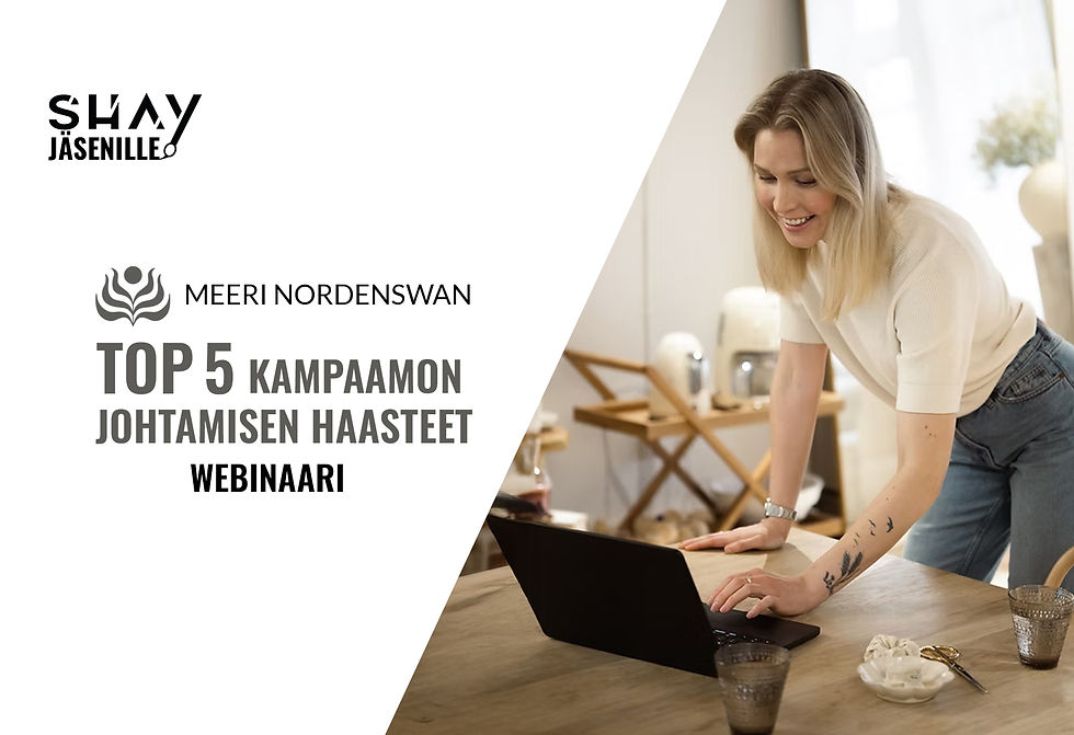 Kampaamon johtamisen haasteet - TOP 5 - webinaari