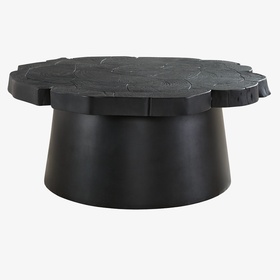 Black Oak Trunk Coffee Table