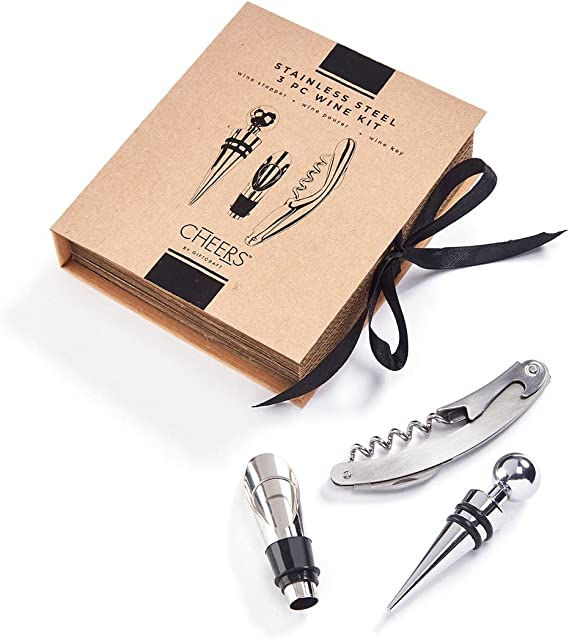 3 Pc Wine Tool Set