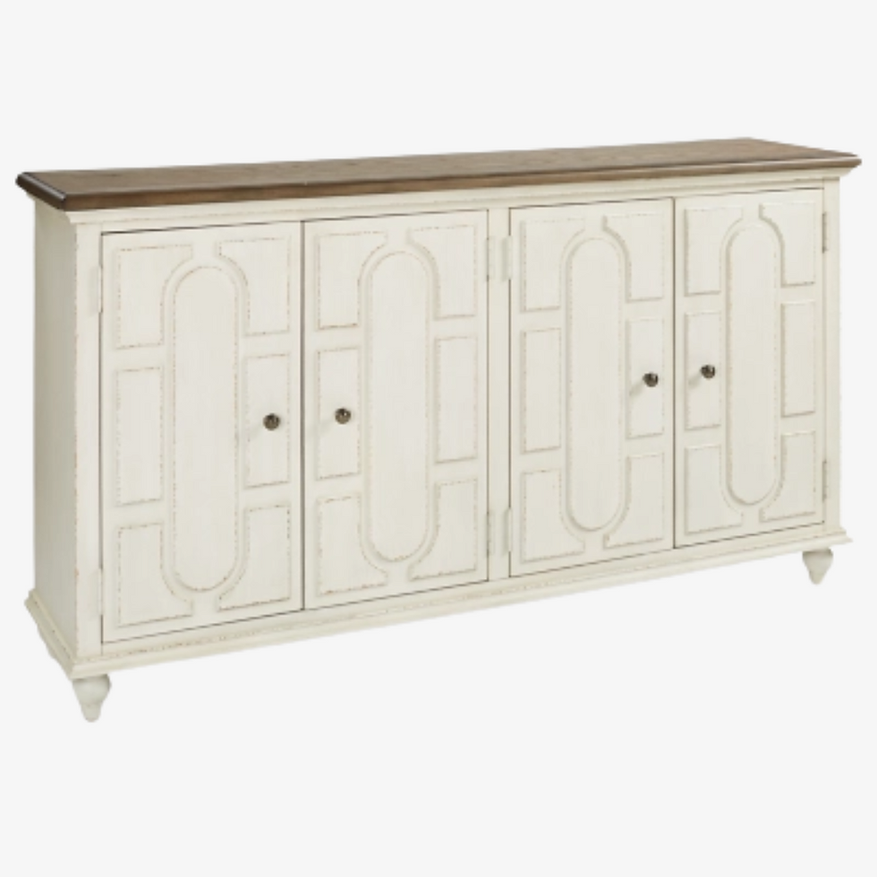 Cottage Chic 4 Door Cabinet