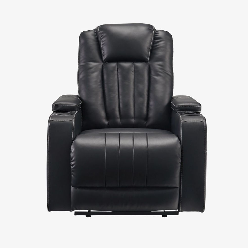 Faux Leather Recliner w/ LED