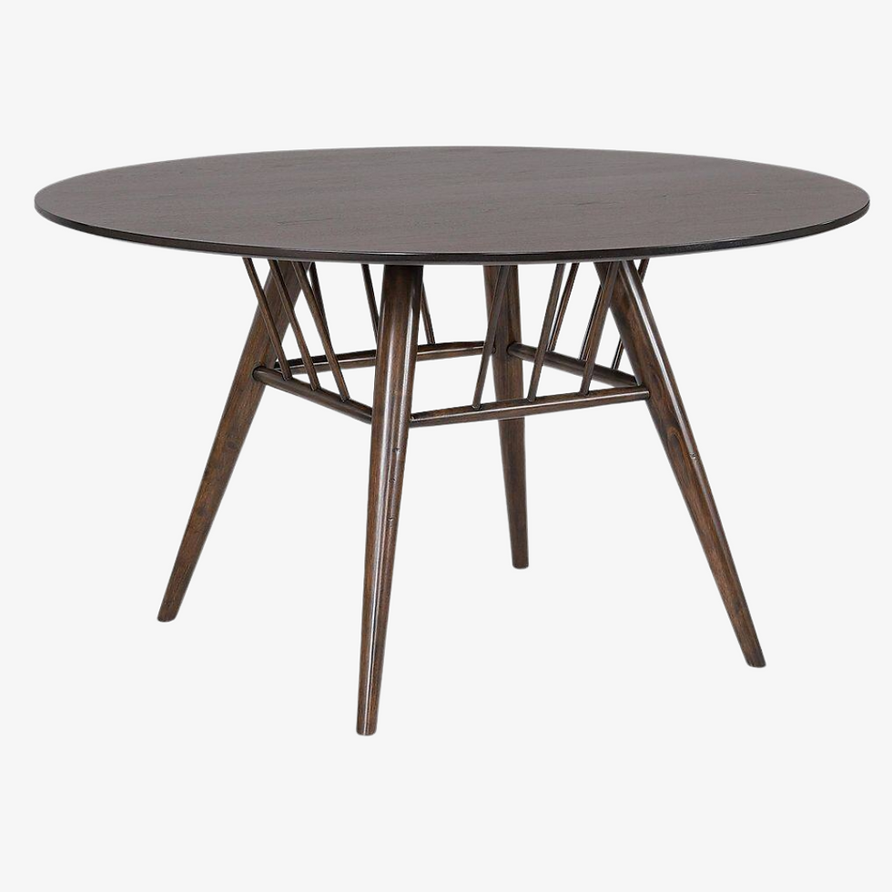 Dark Walnut Round Table
