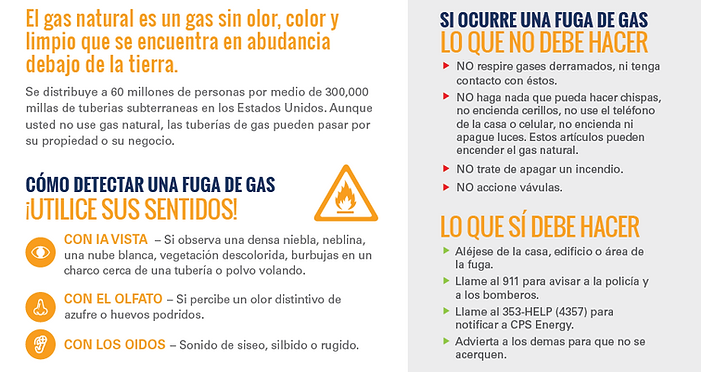 Natural Gas Safety (spanish)