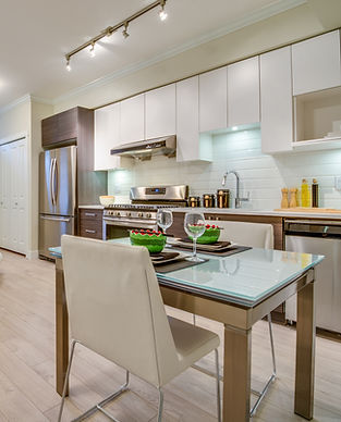 Purpose built student accommodation kitchen/diner