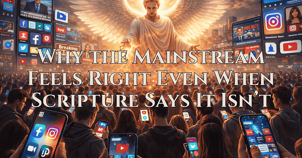 Why the Mainstream Feels Right Even When Scripture Says It Isn’t