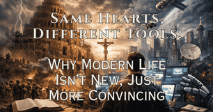 Same Hearts, Different Tools: Why Modern Life Isn’t New, Just More Convincing