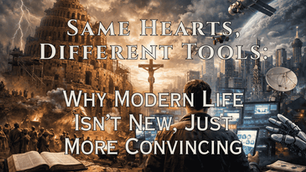 Same Hearts, Different Tools: Why Modern Life Isn’t New, Just More Convincing
