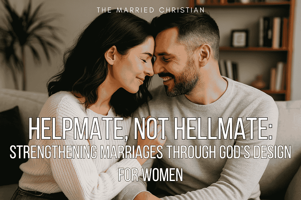 Helpmate, Not Hellmate: Strengthening Marriages Through God’s Design for Women
