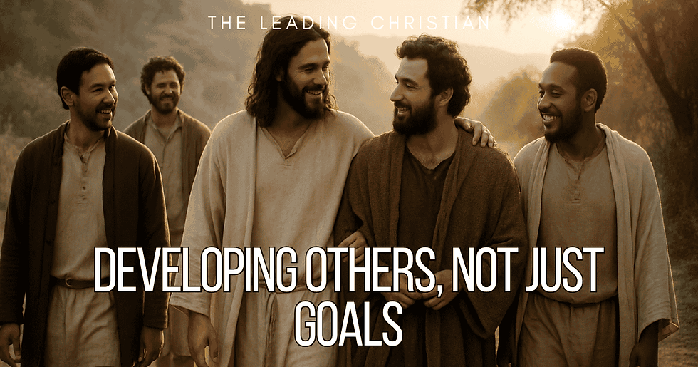 Developing Others, Not Just Goals