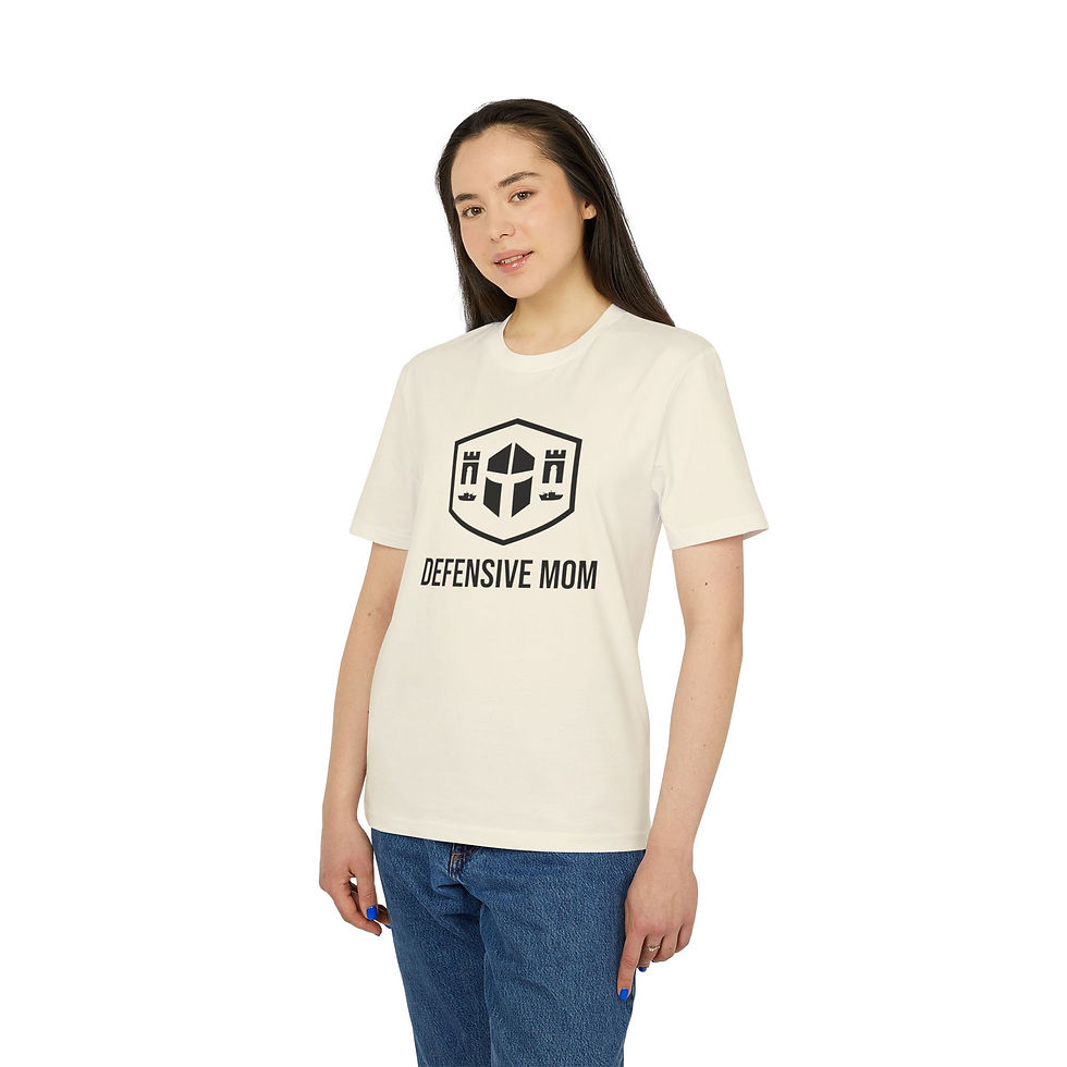 Thumbnail: Organic Cotton Defensive Mom T-shirt - Mother's Day Gift