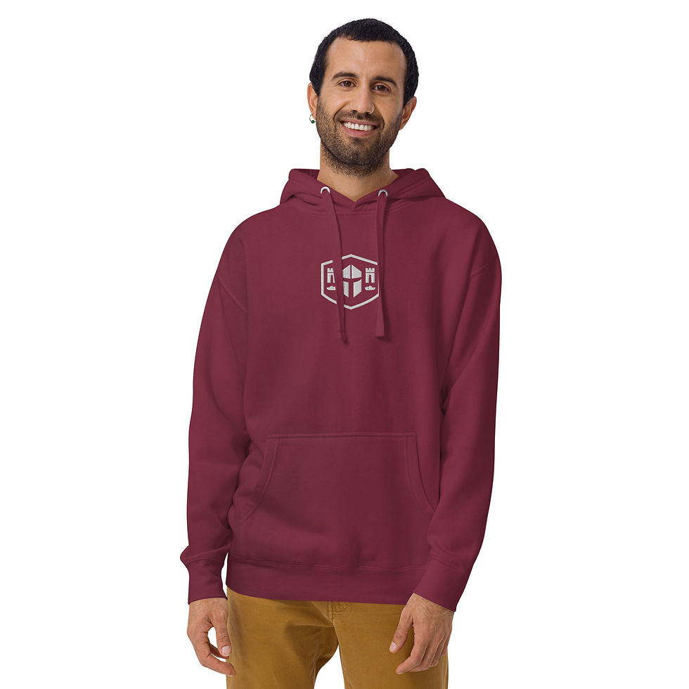 Thumbnail: Defensive Dad Logo and Faith, Family, Wisdom on Back Hoodie